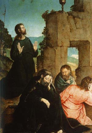 L'oraci a l'Hort de Getseman. Juan de Flandes (? - 1519).